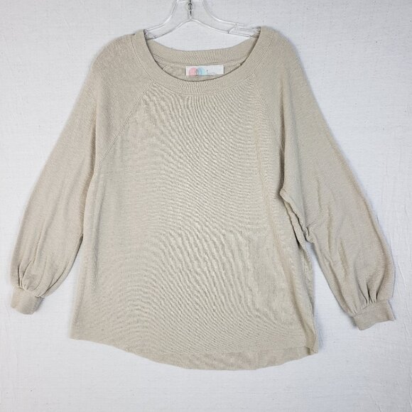 Free People Tops - Free People FP Beach Sweater Tunic Cotton Knit Boho Minimalist size S Oversized